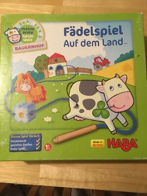 Haba 5580 Fädelspiel Auf dem Land Meine erste Spielwelt Bauernhof ab 1,5 Jahren - Bild 1 von 3