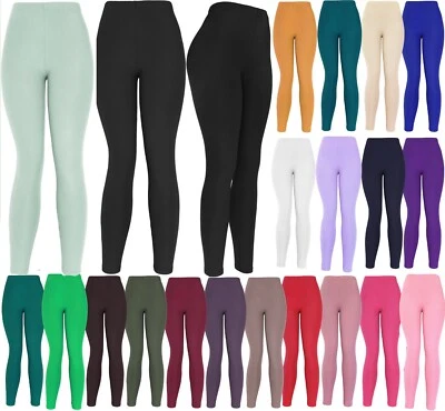 Ultra Soft Solid Brushed Basic Full Regular/Plus Leggings - Image 1 of 3