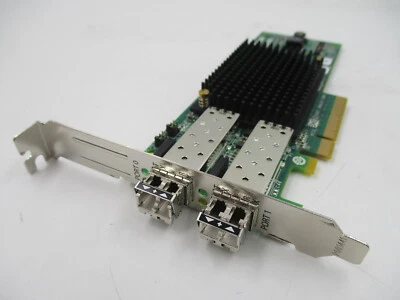 HP Emulex LPE12002 Dual-Port SFP PCIe Host Bus Adapter P/N: 697890-001 Tested - Image 1 of 4