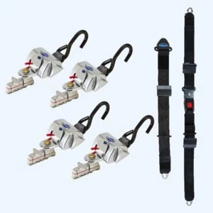 4 QRT RETRACTORES ESTÁNDAR CON CINTURÓN MANUAL DE REGAZO Y HOMBRO | Q-8200-A-L - Imagen 1 de 7
