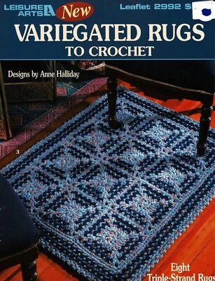 Variegated Rugs To Crochet Patterns By Leisure Arts f3 - Image 1 of 3