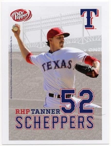 2016 Texas Rangers Dr. Pepper Rangers Tanner Scheppers Postkarte SGA - Bild 1 von 1