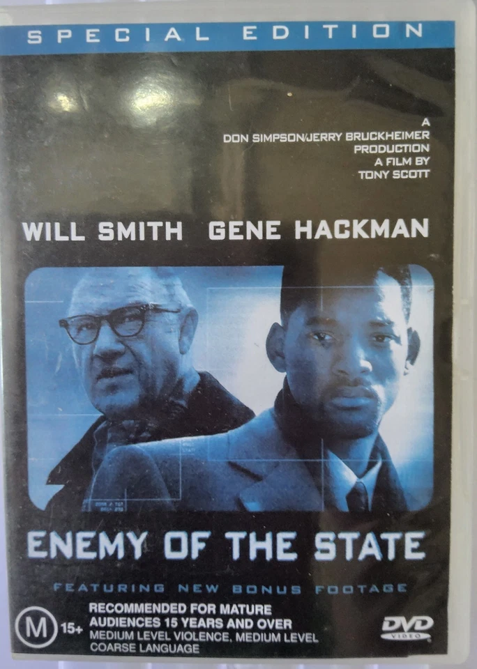 DVDS - ENEMY OF THE STATE MOVIE - GOOD CONDITION - image 1 of 1