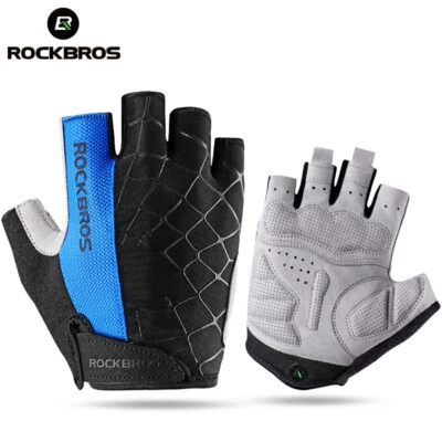 ROCKBROS Guantes de Ciclismo Completo/Medio Dedo Transpirable Gel Almohadilla Guantes de Bicicleta de Montaña Foto 1 de 4