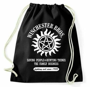 Winchester Bros Turnbeutel Brothers Supernatural Hunting Sportbeutel Logo - Bild 1 von 10