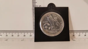 Uncirculated 1985 Mexico World Cup 50 Pesos Silver  - Picture 1 of 2