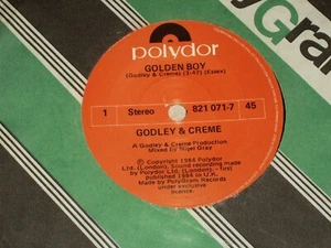 GODLEY & CREME EX 10CC *RARE OZ 7" 45 ' GOLDEN BOY ' 1984 EXC - Picture 1 of 2