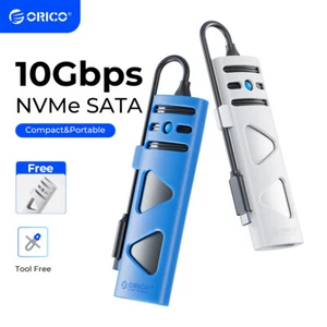 ORICO M.2 NVMe SATA SSD Enclosure Dual Protocol USB 3.2 TypeC 10Gbps HDD Case - Afbeelding 1 van 15