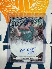 2023 Bowman Sterling COLE YOUNG Sterling Silver Refractor Auto #'d 47/100 BL1