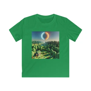 Nature-Inspired Kids Tee, Cute Graphic Tee, Eco-Friendly Children's Shirt, - Picture 1 of 3
