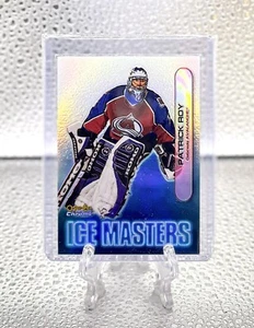 PATRICK ROY 1999 O-Pee-Chee Chrome #IM18 ICE MASTERS REFRACTOR AVS GOAT & HOF - Picture 1 of 2