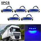 5PC 4 LED Side Clearance Marker Blaulicht für Pkw-LKW-Anhänger-Pickup 12V 24V