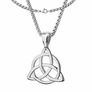 Herren Kette Anhänger Halskette 750er Weissgold 18K vergoldet silber K3367DL - Picture 1 of 2