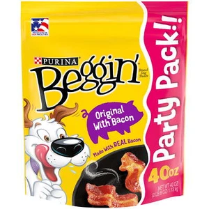 Purina Beggin' Strips Dog Treats Original with Real Bacon Flavor Tender Chews - Picture 1 of 6