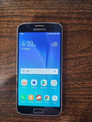 Samsung Galaxy S6 SM-G920T Android Smartphone (Black 32GB/3GB) Verizon - Image 1 of 2