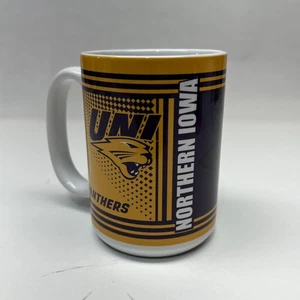 Taza de café Northern Iowa Panthers 15 oz taza de cerámica estilo héroe oficial de la NCAA - Imagen 1 de 4