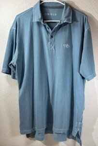 Orvis Angler's Polo Short Sleeve Cotton Shirt Size L - Picture 1 of 7