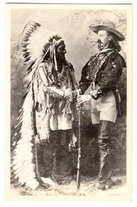 Buffalo Bill Indianer Sitting Bull, Indian Wild West Show Photo Barry 1885/~1935 - Bild 1 von 2