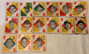 HUGE LOT 15 1951 Topps RED Backs Al Rosen Warren Spahn Allie Reynolds LOW GRADE - Picture 1 of 4