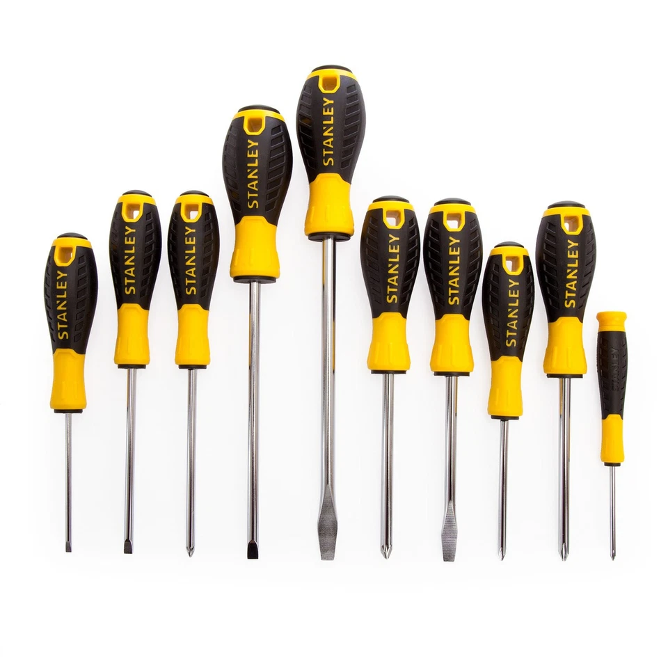 Stanley Tools STA060211 0-60-211 Essential Screwdriver Set 10 Piece SL/PH/PZ