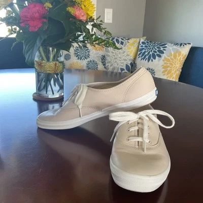 Zapatillas deportivas para mujer Keds Champion de cuero crema talla 9 usadas una vez Foto 1 de 4