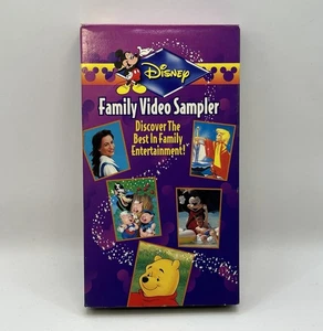 Disney Family Video Sampler VHS Disney Video Tape A9201 Pampers Vintage Rare HTF - Picture 1 of 9