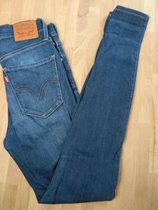 Levi's 791 mile high super skinny blue jeans. Womens 26W 32L. DN2344 - Picture 1 of 9