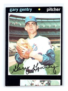 1971 Topps #725 Gary Gentry error mal cortado - Imagen 1 de 2