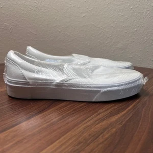 Vans Slipper Herren 4 Damen 5,5 Canvas Schuhe Sneaker True White - Bild 1 von 8