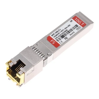 Modulo ricetrasmettitore FS SFP+ 10GBASE-T 30m // Compatibile generico // SFP-10G-T-I - Immagine 1 di 4