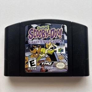 Scooby-Doo Classic Creep Capers (Nintendo 64, 2000) Auténtico Carro Negro PROBADO - Imagen 1 de 11