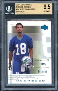 2001 UD Graded - Alex Bannister (RC) Making the Grade Rookie /900 #84 BGS 9.5 - Picture 1 of 2