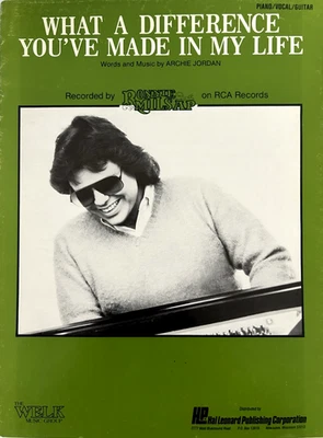 What A Difference You've Made In My Life - Partituras Ronnie Milsap 1983 Foto 1 de 4