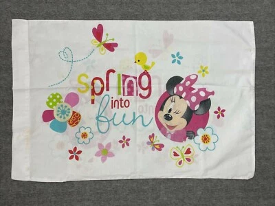 Juego de sábanas dobles Minnie Mouse Disney rosa floral primavera juego de 3 piezas ajustado plano Foto 1 de 4