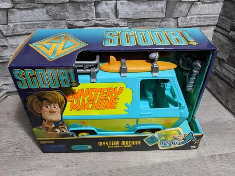 Scooby Doo SCOOB! Mystery Machine Van Lights Sound 1:12 6" Scale Figure Vehicle Cover