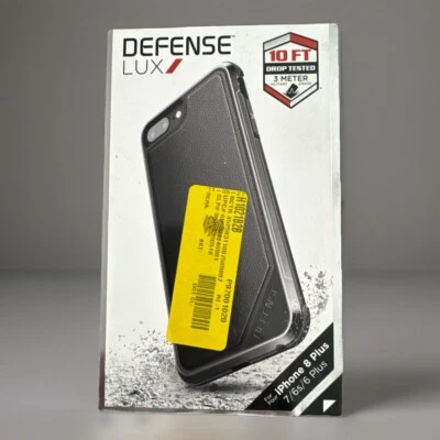 Defense Lux iPhone 8+/ 7/6s/6+ Black Case (Brand New) Sealed Never Opened - Image 1 of 3
