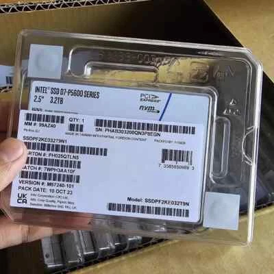 Intel D7 P5600 3.2TB SSD 2.5" U.2 PCIe NVME Solid State Drive SSDPF2KE032T9N1 - Image 1 of 3