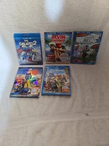 Kids And Family Alice in Wonderland, Alvin,surfs 2, Rio, And Zotopia Dvd/bluray - Bild 1 von 6