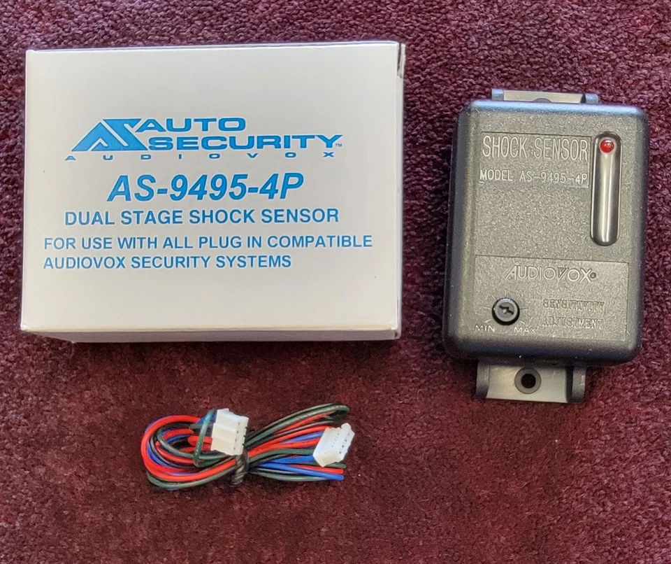AS-9495-4P Audiovox Prestige Pursuit Alarm Dual Stage Shock Sensor with Harness - Image 1 of 1