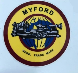 Myford Headstock Label For ML7 Headstock Guard - Direct From Myford - Picture 1 of 1
