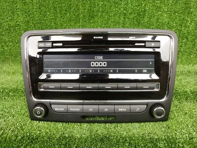 Skoda Original Car Radio 3t0035161h 3t0 035 161 H 28290115 Oem Genuine Part - Image 1 of 4