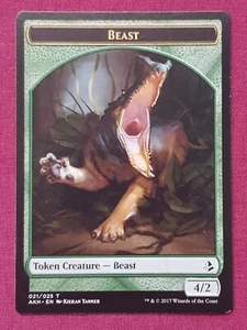 Magic The Gathering AMONKHET BEAST token card MTG - Picture 1 of 2