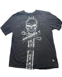Southpole Shirt Adult 2XL XXL Black AFFLICTION STYLE Skull Crossbones Y2K Mens - Picture 1 of 11