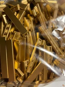LEGO -NEW- #6636-METALLIC GOLD- 1 X 6 FINISHING TILE -15 PIECES - Picture 1 of 1
