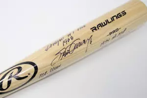 Steve Garvey Signed Rawlings Black Natural Tan 7 Stat Insc MVP WSC BAS COA 330 - Picture 1 of 5