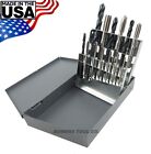 Chicago Latrobe 18pc Hand Tap & Drill Set Metric M2.5 to M12 with Index USA Made