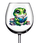12X Frog Book Reading Flower Wine Glass Bottle Tumbler Van Vinyl Sticker Decal
