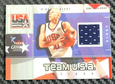 2003-04 Fleer genuino Insider Mike Bibby Team EE. UU. JSY #D 106/325 Foto 1 de 2