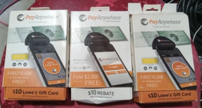 Pay Anywhere Mobile Credit Card Reader - Attach to Mobile - 3PACK - Image 1 of 4