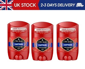3x Old Spice Captain Aluminium Free Deodorant Stick For Men, 85 ML, pack of 3 - Picture 1 of 8